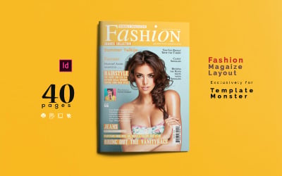 Modèle de magazine de mode n ° 01