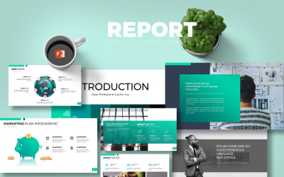 Rapportera PowerPoint-mall