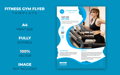 Fitness Gym Flyer Design - Corporate Identity Template