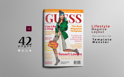 Modello di rivista di lifestyle#02