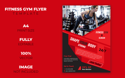Creative Gym Flyer Design - huisstijl sjabloon