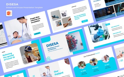 Modèle PowerPoint de Disesa - Covirus et santé