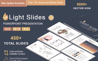 Lichtdia&amp;#39;s PowerPoint-sjabloon