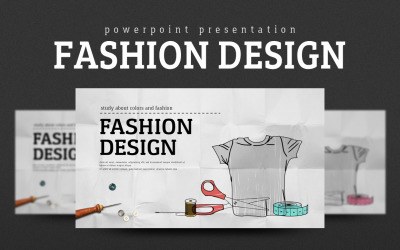 modelo de design de moda em PowerPoint
