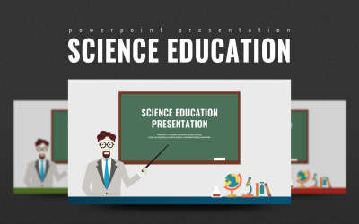 Szablon prezentacji edukacji naukowej w formacie PowerPoint