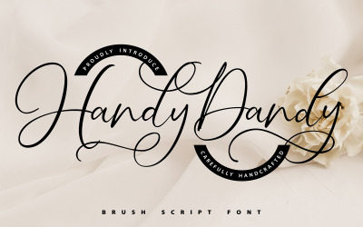 Handy-Dandy | Fonte cursiva do pincel