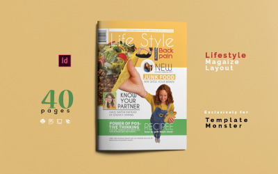 Modello di rivista di stile di vita #01