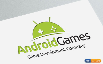 Modelo de logotipo de jogo Android