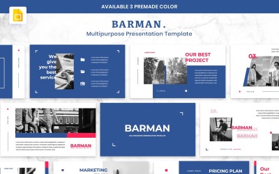 BARMAN - Creative Business Google Slides #102921