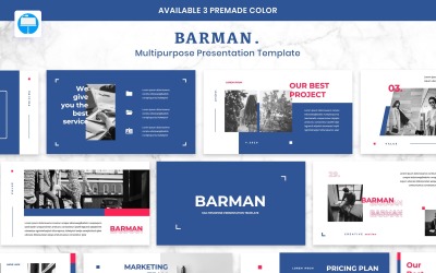 "BARMAN - Creative Business" Keynote Template №102976