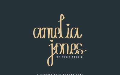 Amelia Jones Schriftart