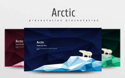 Arctische PowerPoint-sjabloon