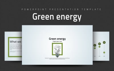 Grön energi PowerPoint-mall