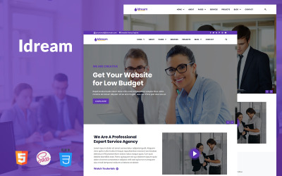 Idream - Sitio web HTML adaptable y multipropósito