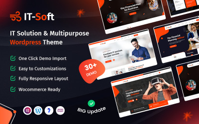 IT-Soft - IT 解决方案和多用途 WordPress 主题