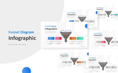 Négy folyamat üzleti infographic bemutató PowerPoint sablon