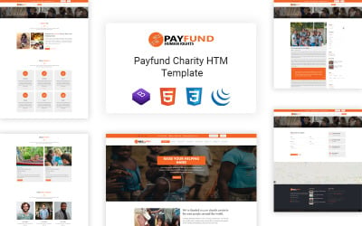 Payfund - Modèle de site Web d&amp;#39;organisme de bienfaisance à but non lucratif