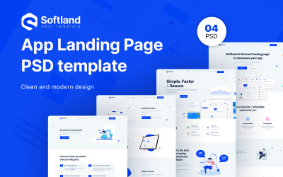 Softland-programvaruaffär PSD-mall