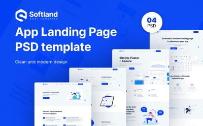 Softland - PSD шаблон магазина программного обеспечения
