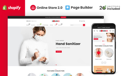 Covidex Health + Medicine Online Store Shopify téma