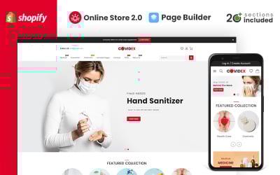 Covidex Health + Medicine Online Store Shopify-thema