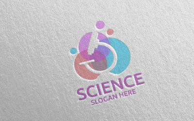 Logo-Vorlage für das Designkonzept des Wissenschafts- und Forschungslabors