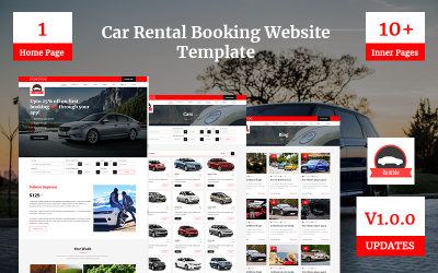 Modello di sito Web di prenotazione di noleggio auto