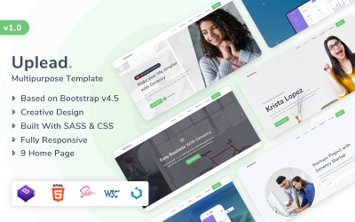Reszponzív Uplead - Multipurpose Website Template Weboldal sablon 103138