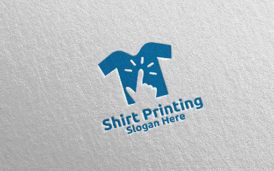 Kliknij T shirt Printing Company Vector Design Logo Template