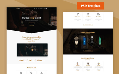 Barber - Barber PSD Template