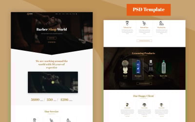 Barber - Barber PSD-Vorlage