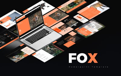 Szablon prezentacji Fox PowerPoint