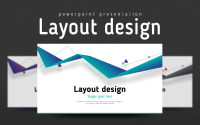 Modelo de layout de design do PowerPoint