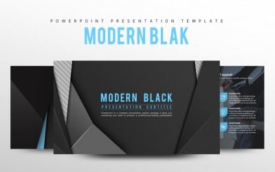 Modern Black PowerPoint template
