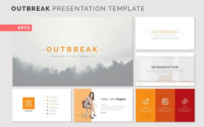 OUTBREAK Presentation PowerPoint template