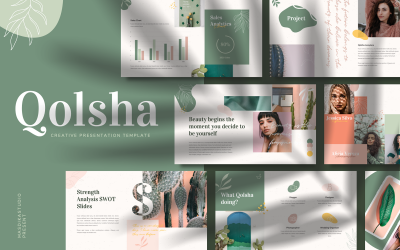 "Qolsha - Creative" - PowerPoint шаблон №103419