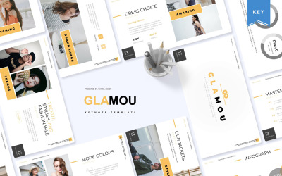 Glamou - szablon Keynote
