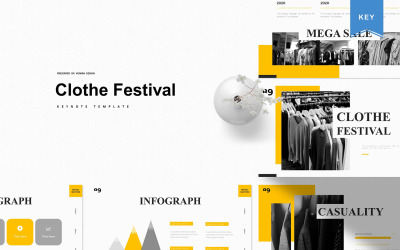 Clothe Festival - шаблон Keynote
