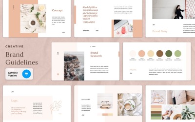 Creative Brand Guideline Presentation - Keynote-sjabloon