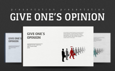 Modèle PowerPoint de donner son avis