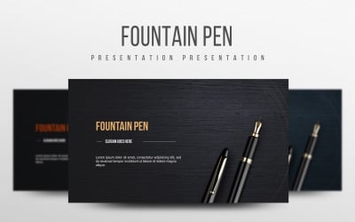 Modello PowerPoint penna stilografica