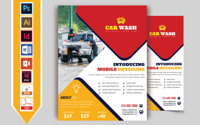 Car Wash Flyer Vol-10 - Corporate Identity Template
