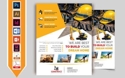 Construction Flyer Vol-05 - Plantilla de identidad corporativa