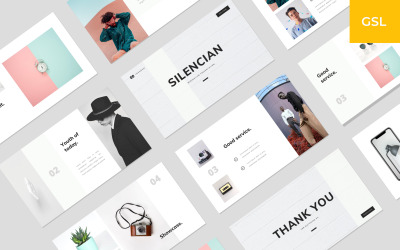 Silencian - Modern Minimalist Google Slides