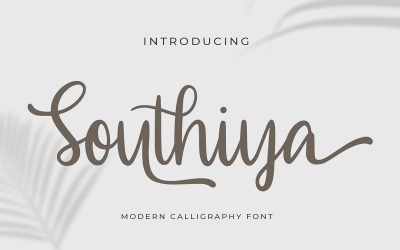 Southiya - nowoczesna czcionka kaligrafii