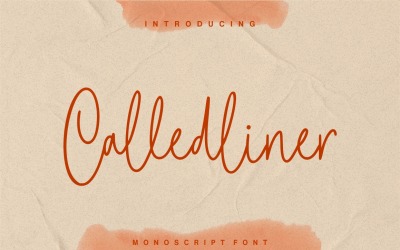 Calledliner - Monoscript-teckensnitt