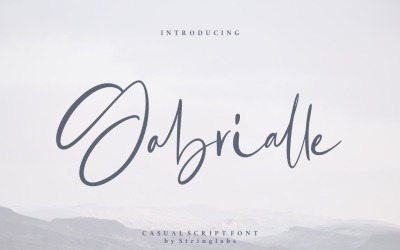 Gabrialle - Carattere corsivo casuale
