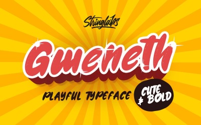Gweneth - Playful Children Typeface Font