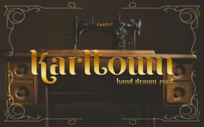 Karltown - Handdragen typsnitt
