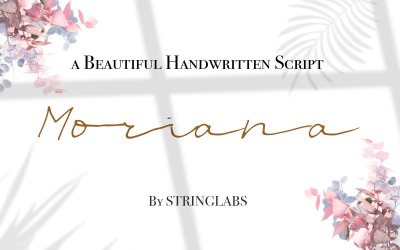 Moriana - handgeschreven cursief lettertype